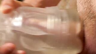 Hot young Alex Jordan jerking off with fleshlight solo