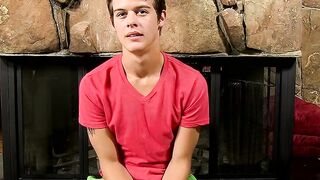 Hot young Alex Jordan jerking off with fleshlight solo