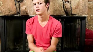 Hot young Alex Jordan jerking off with fleshlight solo