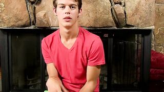 Hot young Alex Jordan jerking off with fleshlight solo