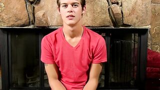 Hot young Alex Jordan jerking off with fleshlight solo