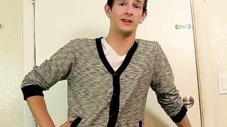 Twinks suck cocks beforeJasper gets big dark dick in his ass
