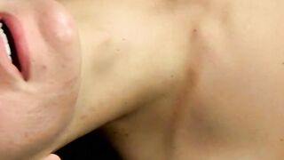 Tattooed twink Clayton Summers bareback banging cute gay