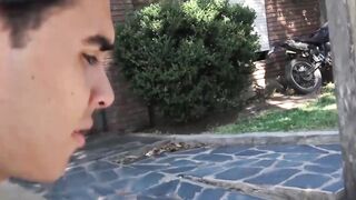 LecheLatinos.com - Latino's wild pickup sex ends with a raw fuck and a jizz-covered f