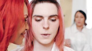 TRANSFIXED - Apprentice Nurse Jean Hollywood Has A Foursome With Khloe Kay During Her Final Exam
