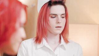 TRANSFIXED - Apprentice Nurse Jean Hollywood Has A Foursome With Khloe Kay During Her Final Exam
