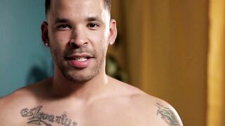 NextDoorXXX.com - Inked jock strokes his massive trimmed cock