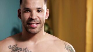 NextDoorXXX.com - Inked jock strokes his massive trimmed cock