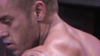 InfernoDungeon.com - Ripped stud's gaping hole ready for cum after intense fisting
