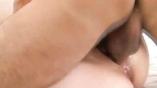 Tiny oriental teenagers teens without condom inseminated by two guys