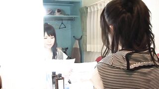 Tiny oriental teenagers teens without condom inseminated by two guys
