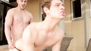 RawNextDoor.com - Smoking hot studs Derrick Dime and Michael Del Ray enjoy outdoor se
