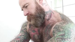 Stepfather with a long beard rawly drilling his little sons ass