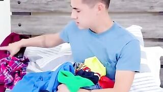 Juan Locos stepsister is so rude to him. She throws his laundry at him flips him off and even gets