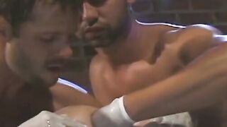 CentralFisting.com - Lubed-up homo's ass gaped and fisted in a wild threesome