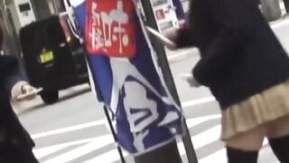 NipponSexTV.com - Juicy 18yo Japanese legs arouse public voyeur