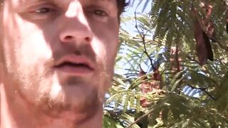 SwingYourBalls.com - Bearded guy teases his balls and enjoys a vigorous jerk off