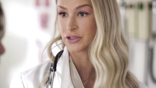 ADULT TIME - Sensual Doctor Emma Hix Blows Her Patient's Dick After Catching Him Jerking Off!