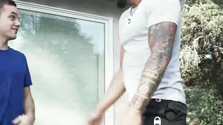 FunsizePorn.com - Hunk coach Dolf trying different sex positions with cute young Marc