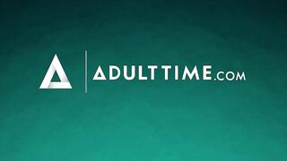 ADULT TIME - Kimora Quin's Sneaks Into Kimmy Kimm For Dyke Butt Call While Stepdad Is Home!