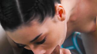ADULT TIME - Stepdad Tommy Gunn Caught Teenie Step-Daughter Aria Lee Having Fun With Her Twat! FULL CLIP