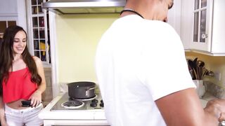 Cute little teen with small tits craves for hardcore banging
