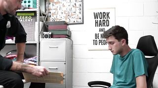 Perps4Sale.com - Tatted twink Crook Fucked by Big Cocked Guard with a toy