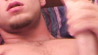 BobAuntie.com - Handsome amateur strokes cock before dripping jizz solo