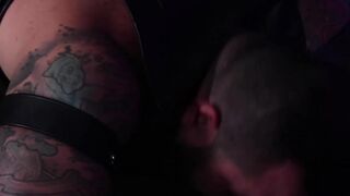 Gorgeous gay Julian Torres loves worshipping a big cock before being rimmed