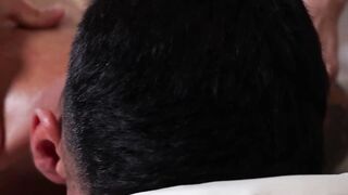 Stepdad Ant Vega and stepson Sage Roux want a massage and tantric pleasure