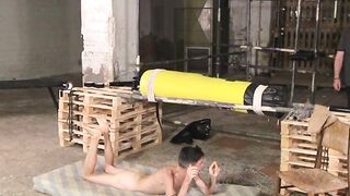 Young handsome twink Jesse Evans experience new exciting things with his master
