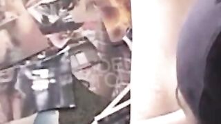 Tattooed jock jerking off and pounding blow up doll solo