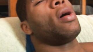 BareBrazil.com - Gabriel Black latino Gabriel strokes his thick cock squirting hard