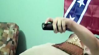 JoeSchmoeXXX.com - Amateur dude jerks off his juicy cock on bed and cums hard
