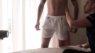 LatinoJuice.com - Inked Latino jock Sahid hammered deep gay twink Ayun ass