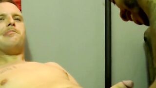 JoeSchmoeXXX.com - Hot black amateur dude devours white guy's cock and cums like craz