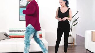 NURU STROKES - Pretty sluts Returns The Favor To A Neighbors By Fucking Him During Nuru Strokes