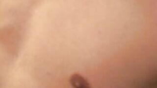 Skinny amateur jerks off his small erect cock and cums