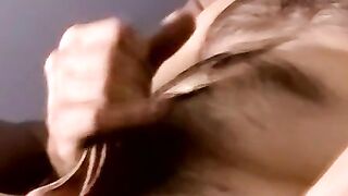 Hardcore masturbation with older dude with hairy chest