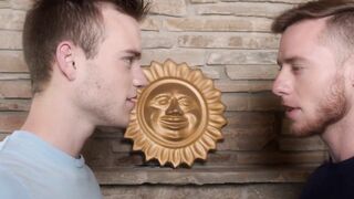 Gay sixty nine rimming ends with POV doggystyle bareback