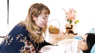 Sexsual Teens Eliza Ibarra Sneaks Her goddess Gf Inside Her Room to Pounded After Faking Feeling Sick