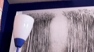Twink Benjamin Riley solo fucks dildo in pyjamas and cumshot