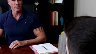 HotFamilyPorn.com - Alex Meyer gets intense anal play in the office session