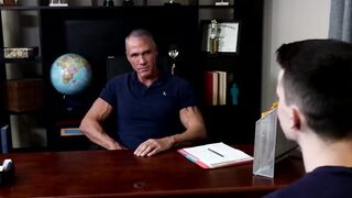 HotFamilyPorn.com - Alex Meyer gets intense anal play in the office session