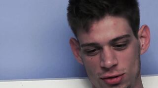 Youthful stepbrothers having crude trio with mature stepdad