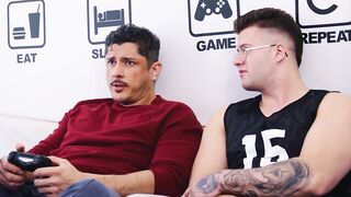 HETEROFLEXIBLE - Rocky Vallarta Is Visited By Neighbors Clark Delgaty, Ends Up Getting ANAL CREAMPIED