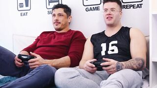 HETEROFLEXIBLE - Rocky Vallarta Is Visited By Neighbors Clark Delgaty, Ends Up Getting ANAL CREAMPIED