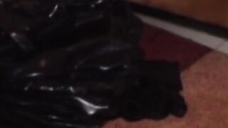 PussyCatsLatex.com - Inked sub babe's dildo fucking by latex mistress