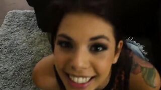 SisterLikesMe.com - Perfect petite babe Gina Valentina sucks and rides cock