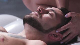 NURU GRIND - Big Boobed milf Ryan Keely Gets A Cummed After Solid Nuru Experience